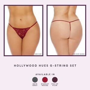 Pure Romance Hollywood Hues G-String Set